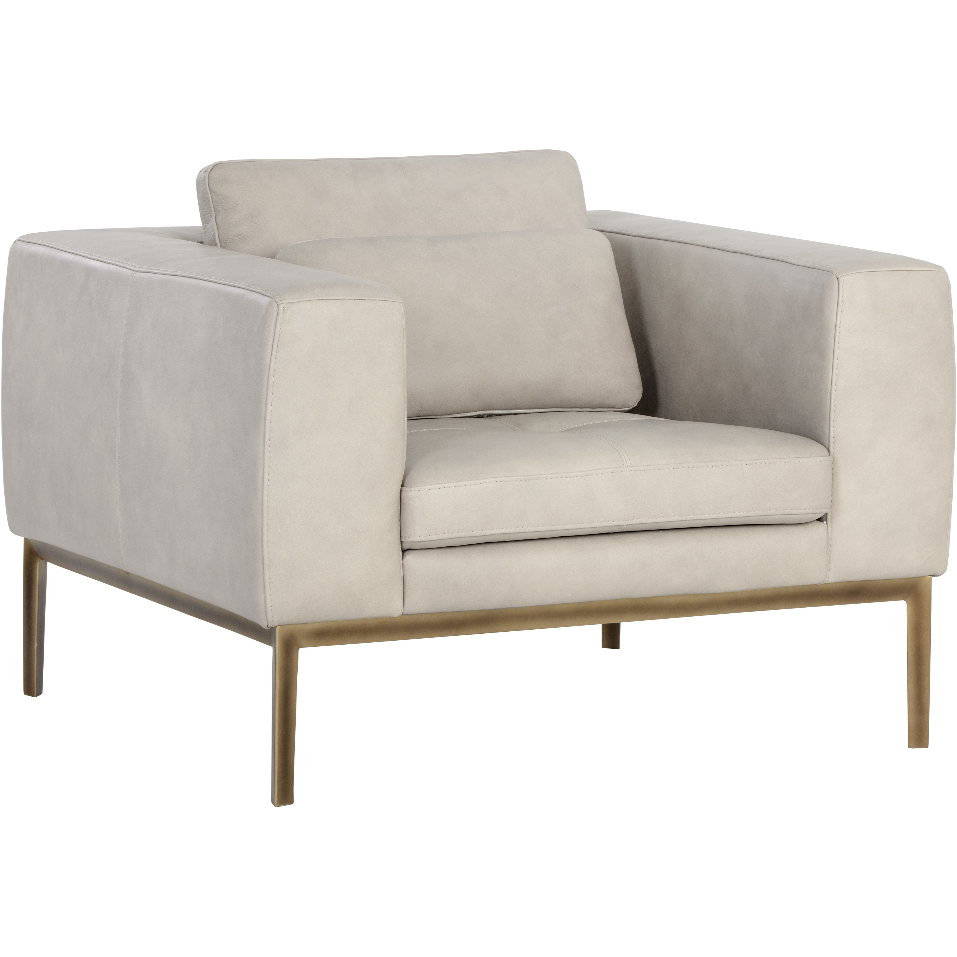 Burr Bali Bone Leather Armchair